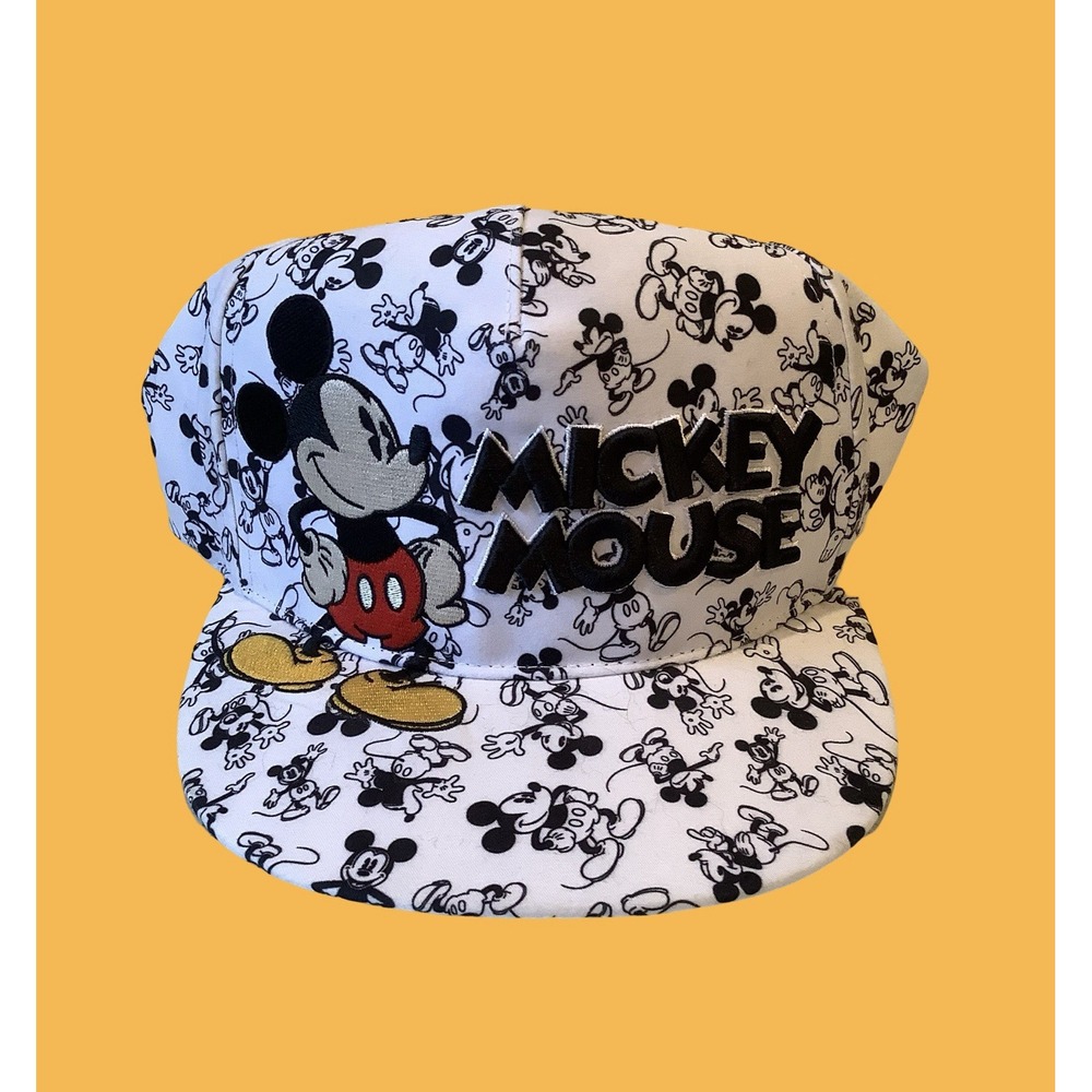 Y2k Disney Parks Mickey Mouse Baseball Cap Hat Sz Adult 57-60 Cm NWOT